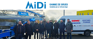SOME, distributeur grues tractables vl Midi Cranes